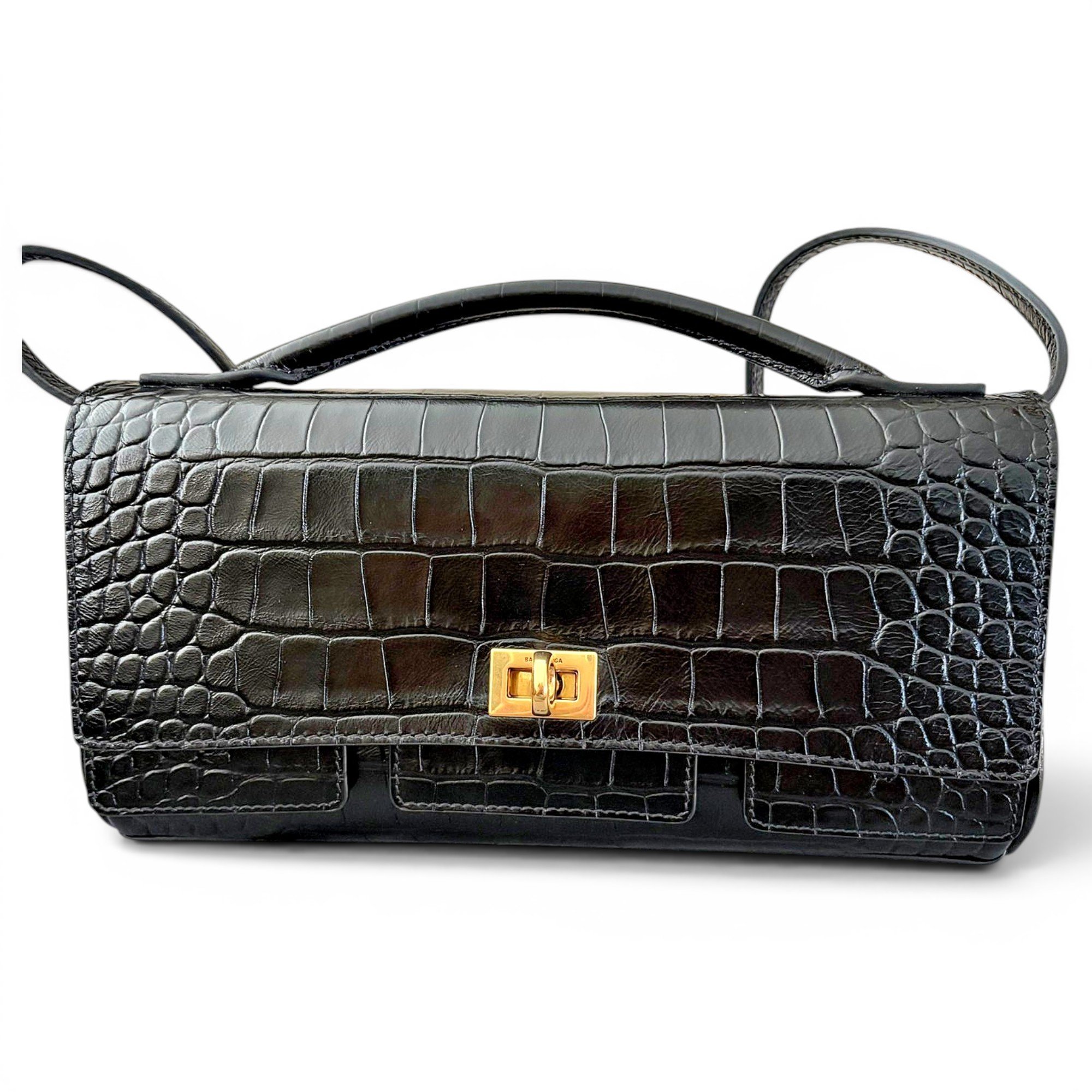 Balenciaga Bel Air Clutch leather crossbody bag