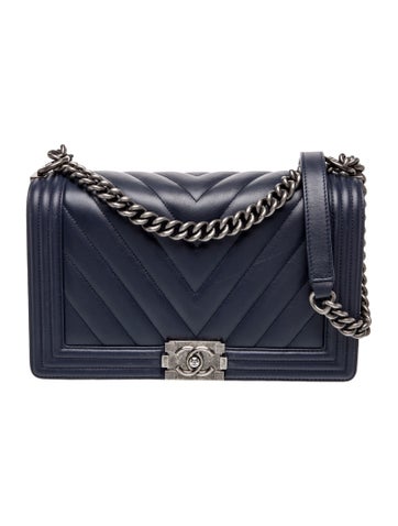 Large Chevron Boy Bag