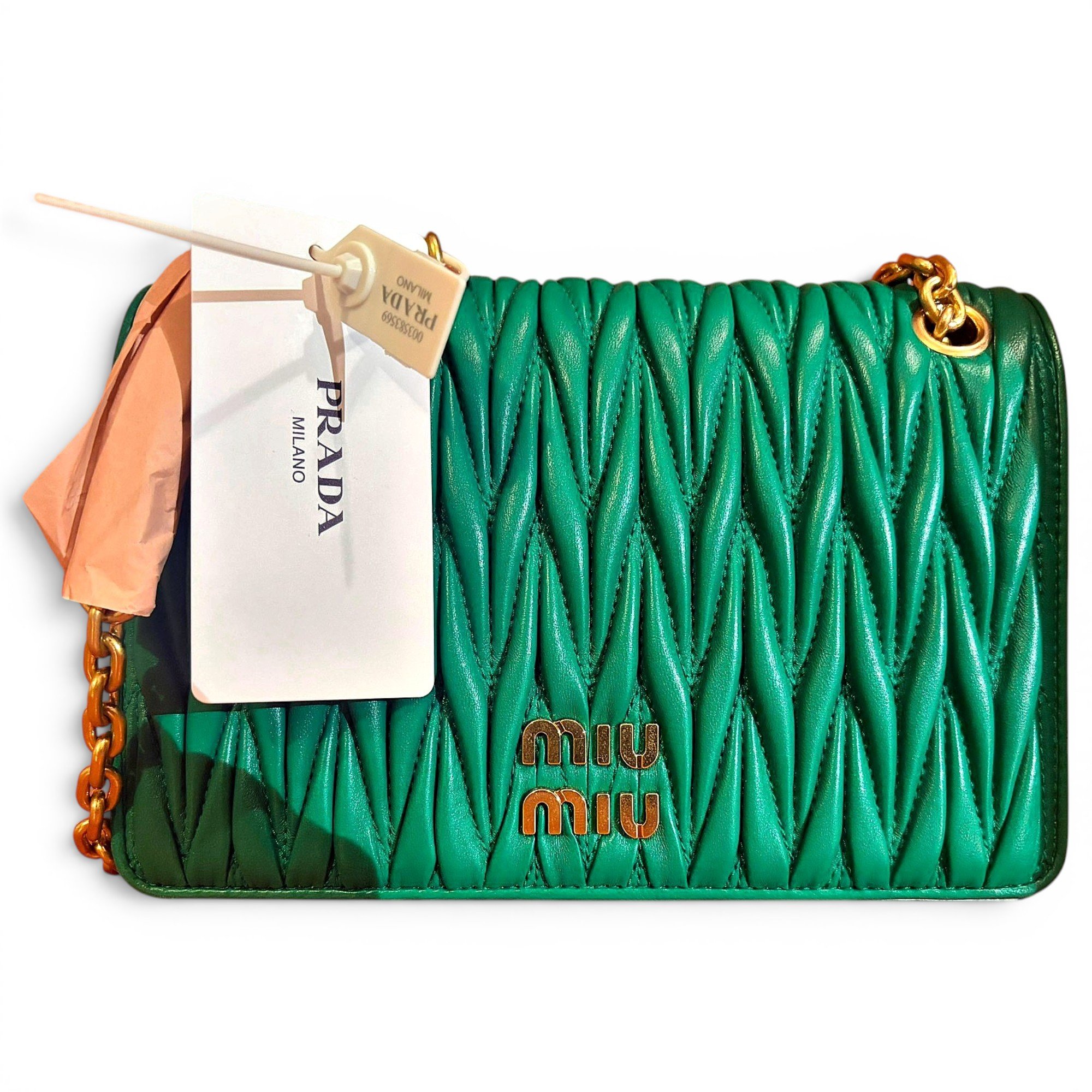 Miu Miu Matelassé leather handbag