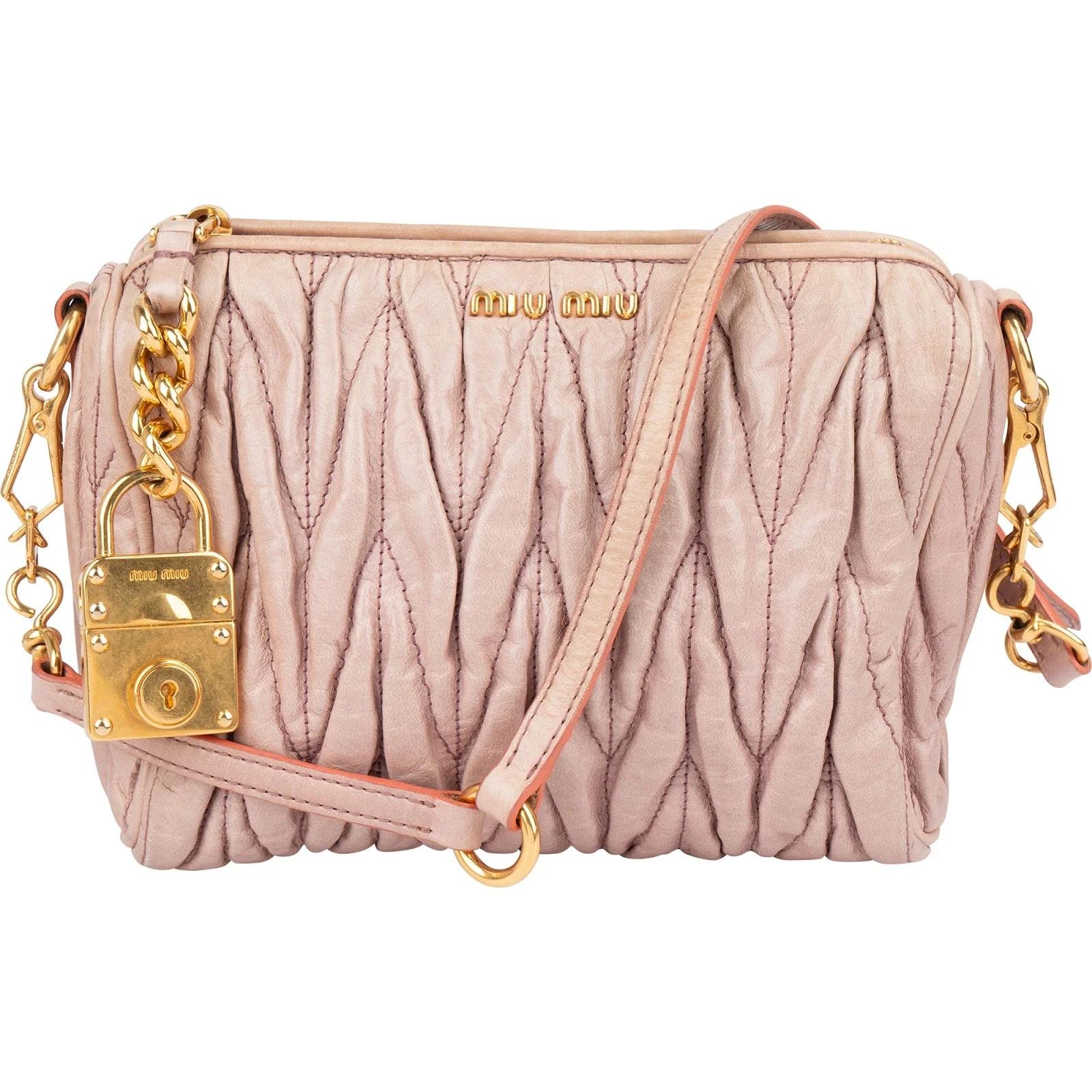 Miu Miu Matelassé leather handbag