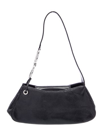 Embossed Leather Shoulder Bag