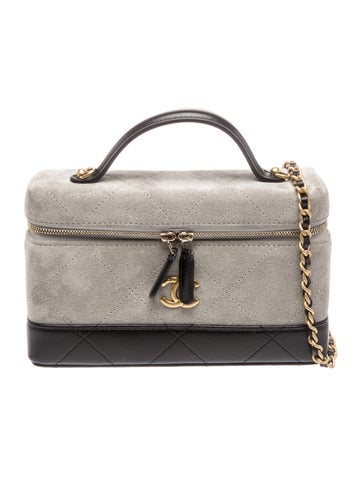2026 Quilted Suede Vanity Case w/ Chain