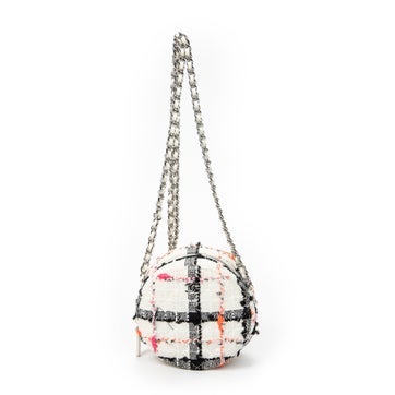 Canvas Mini CC Round Chain Crossbody