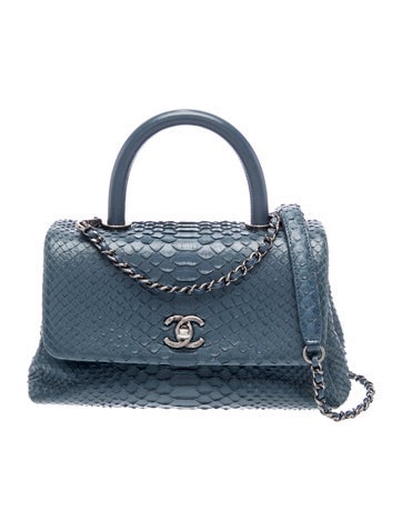 Mini Python Coco Handle Bag
