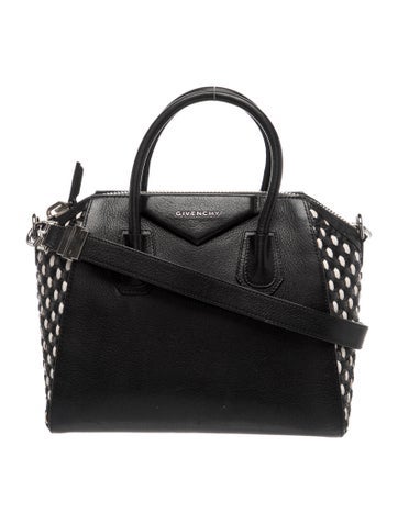 Leather Sugar Goatskin Woven Antigona Small