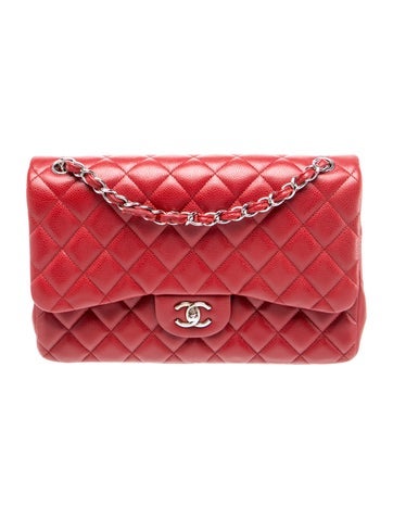 Quilted Caviar Classic Jumbo Double Flap Bag