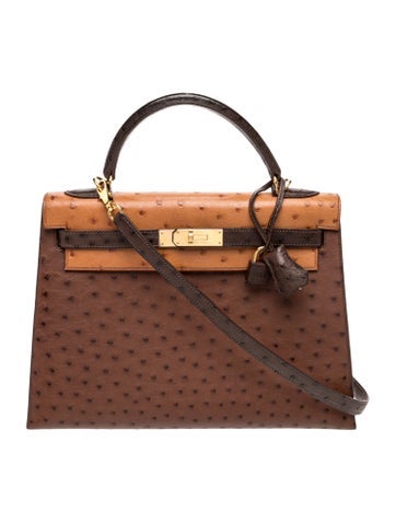 Ostrich Tricolor Kelly Sellier II 32