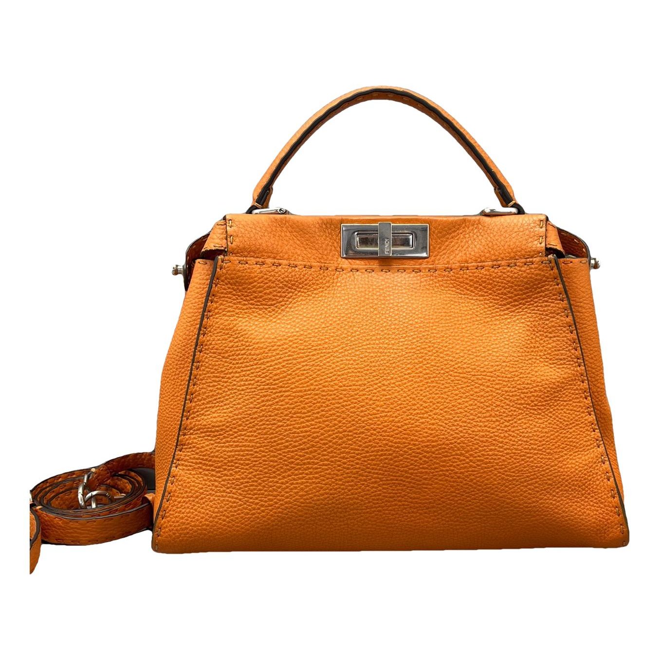 Fendi Peekaboo leather handbag