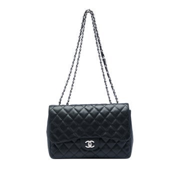 Jumbo Classic Caviar Calfskin Single Flap