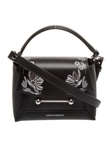 Strathberry Leather Top Handle Bag Nano