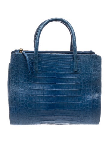 Crocodile Top Handle Bag