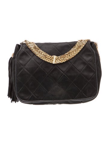 Quilted Tassel Flap Bag