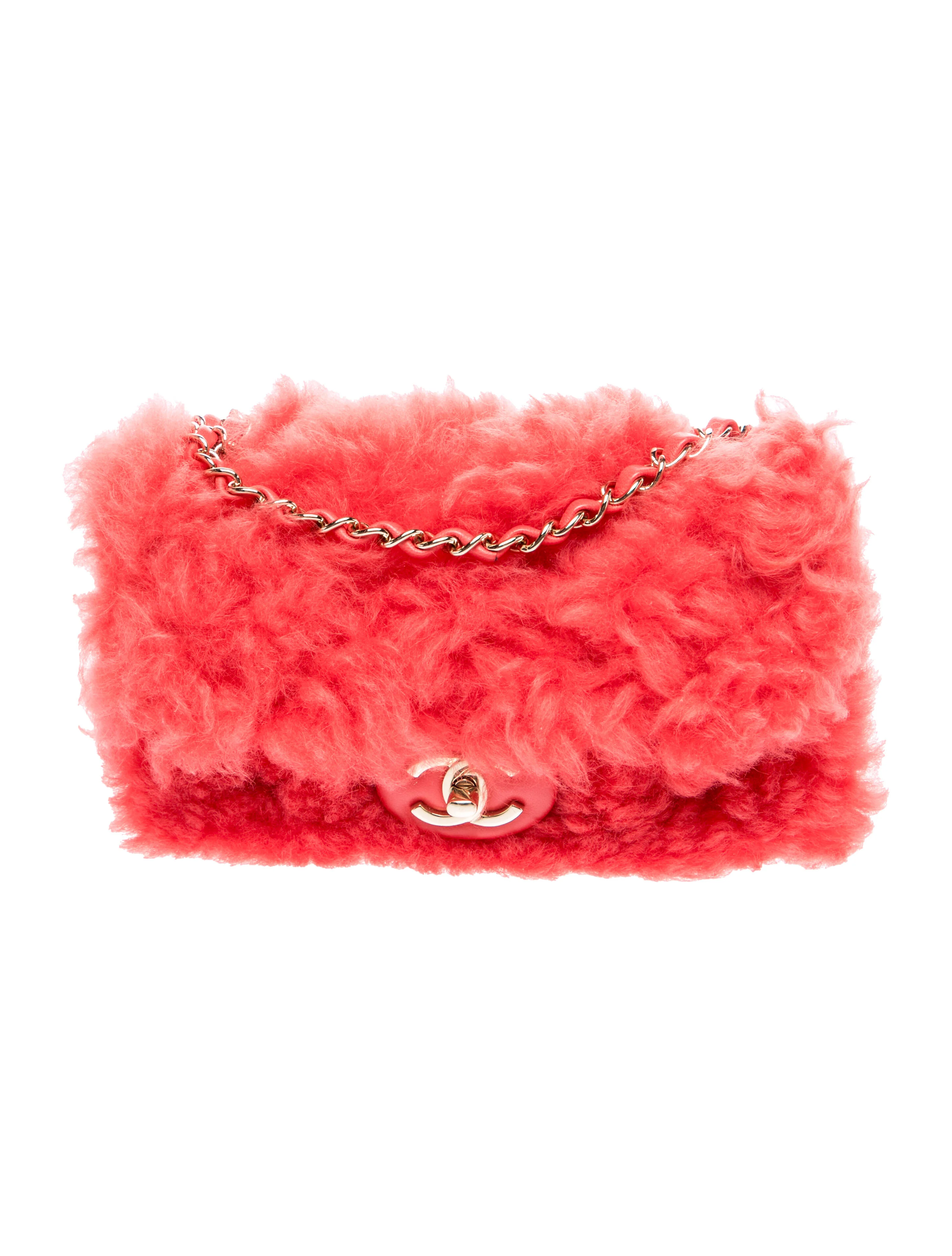 Small Shearling Classic Flap Bag