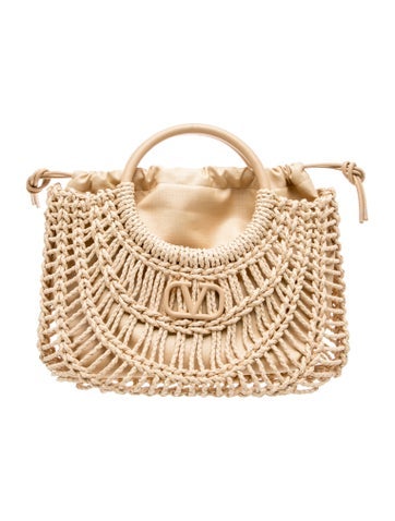 Vlogo Garavani Allknots Woven Tote Bag Small