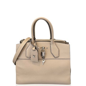 Calfskin City Steamer Hammered Bag MM