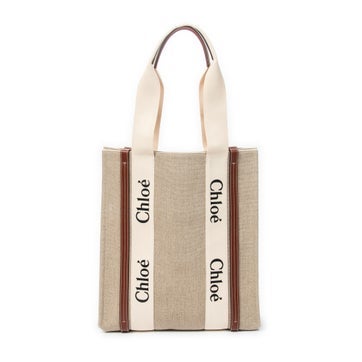 Canvas Large Woody Vertical Tote