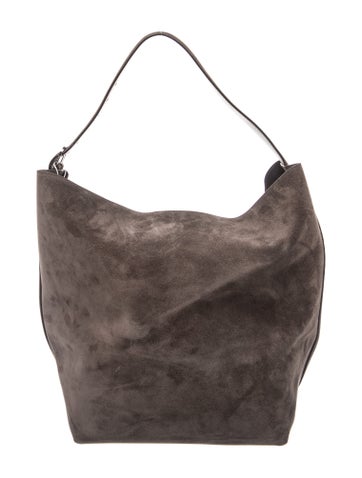 Suede Belted Tote
