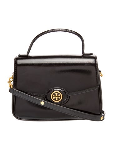 Patent Leather Top Handle Bag