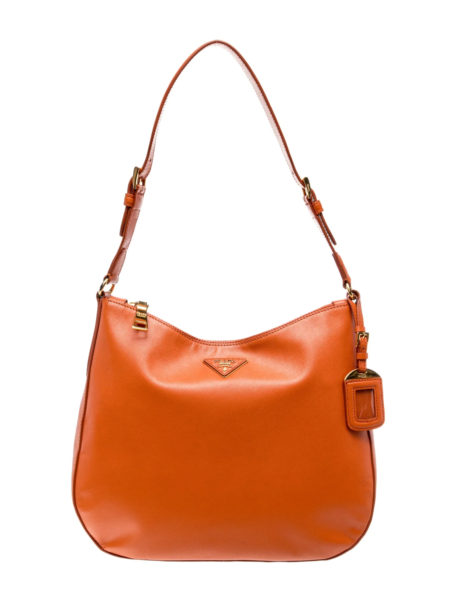 Saffiano Lux Leather Shoulder Bag