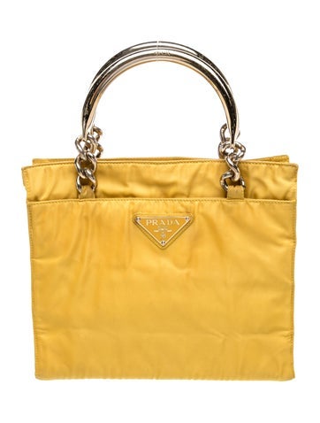 Tessuto Nylon Top Handle Bag