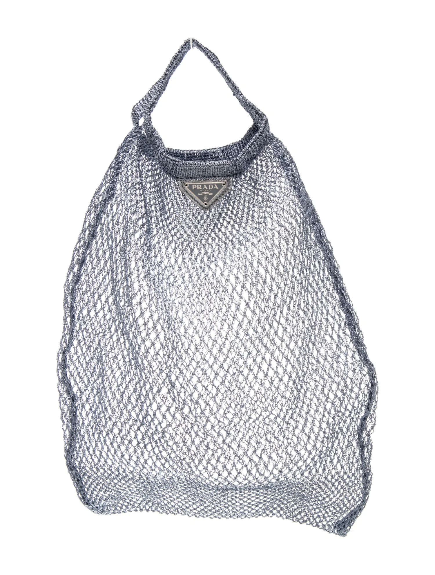 Enameled Metal Triangle Tote Vintage
