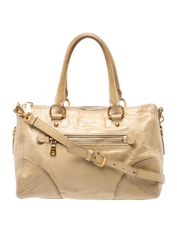 Vitello Shine Leather Top Handle Bag