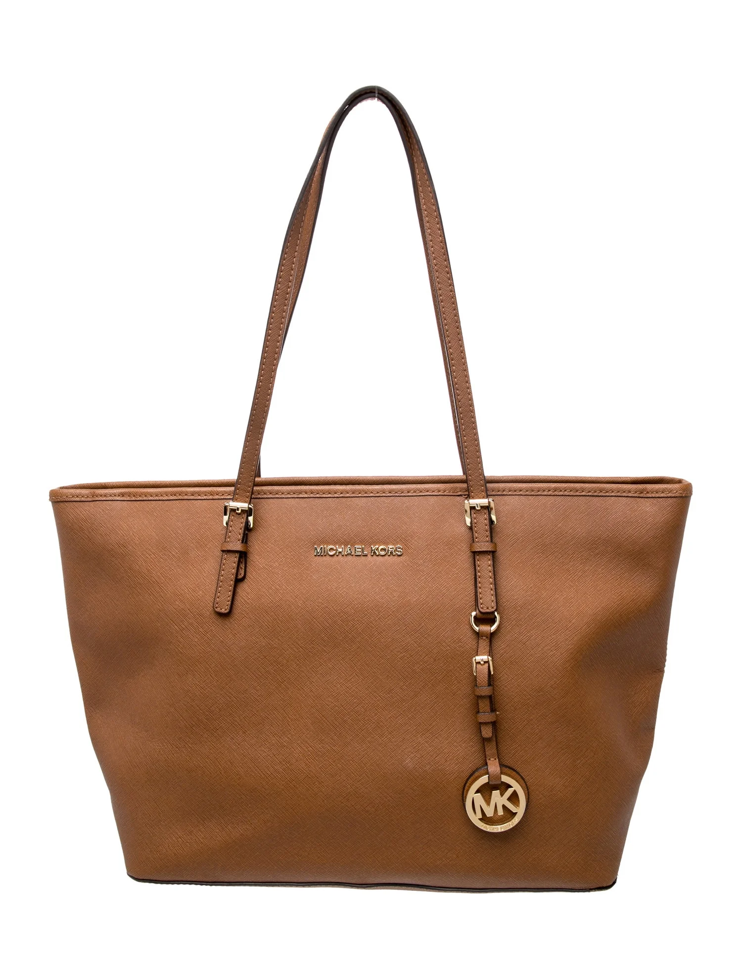 Michael Kors Saffiano Leather Jet Set Travel Top-Zip Medium