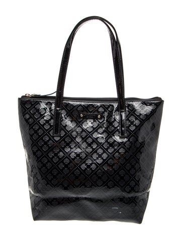 Patent Leather Top Handle Bag