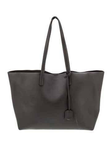 Leather Large Shopping Tote East West