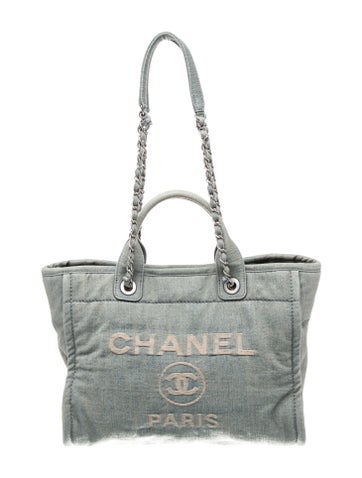 Small Denim Deauville Shopping Tote