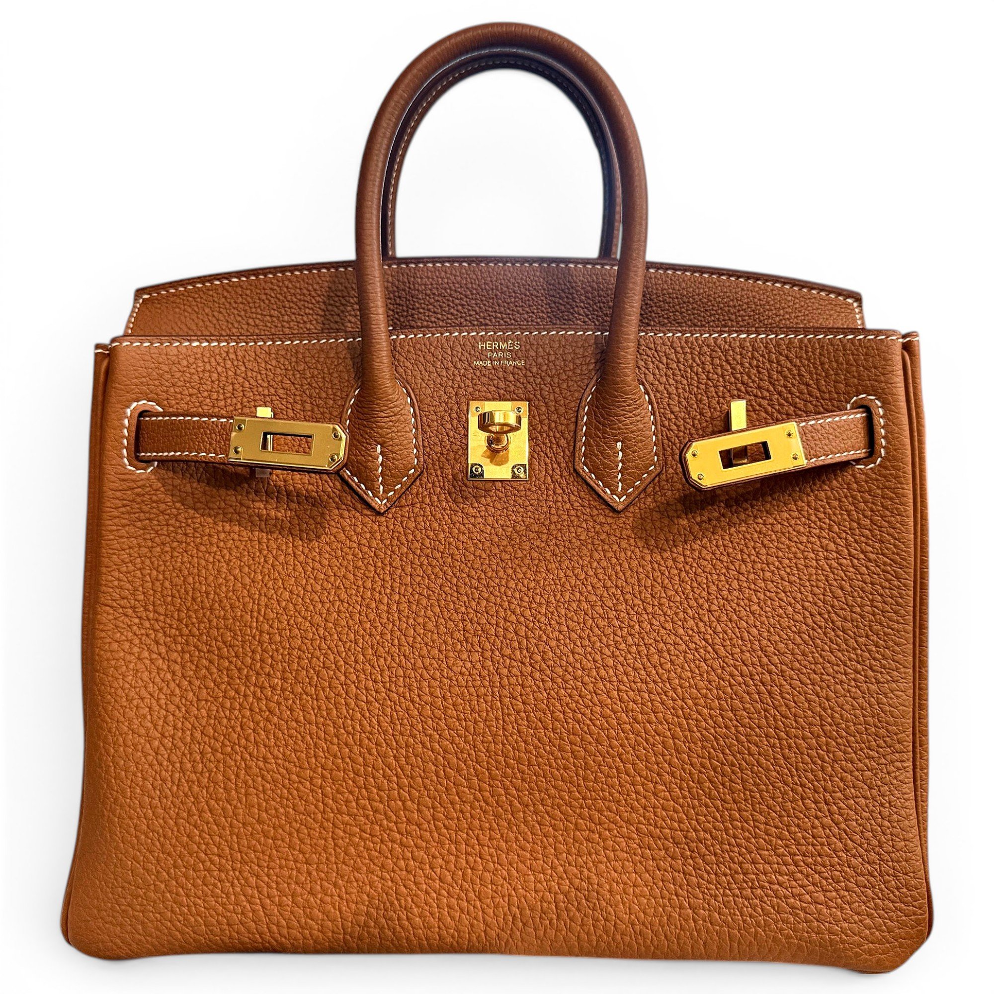 Hermes Birkin 25 leather handbag