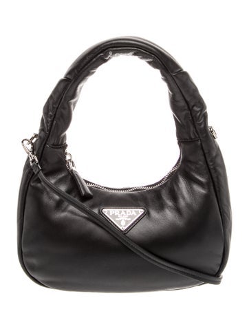 Enameled Metal Triangle Soft Mini Shoulder Bag Small
