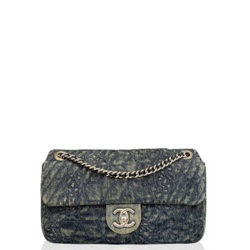 Denim Flap Bag