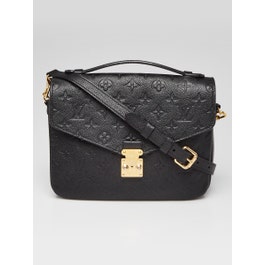 Louis Vuitton Black Monogram Empreinte Pochette Metis Bag