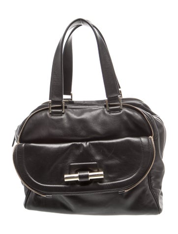 Leather Top Handle Bag