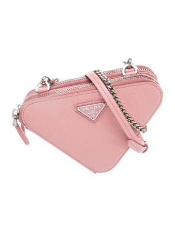 Saffiano Leather Triangle Mini
