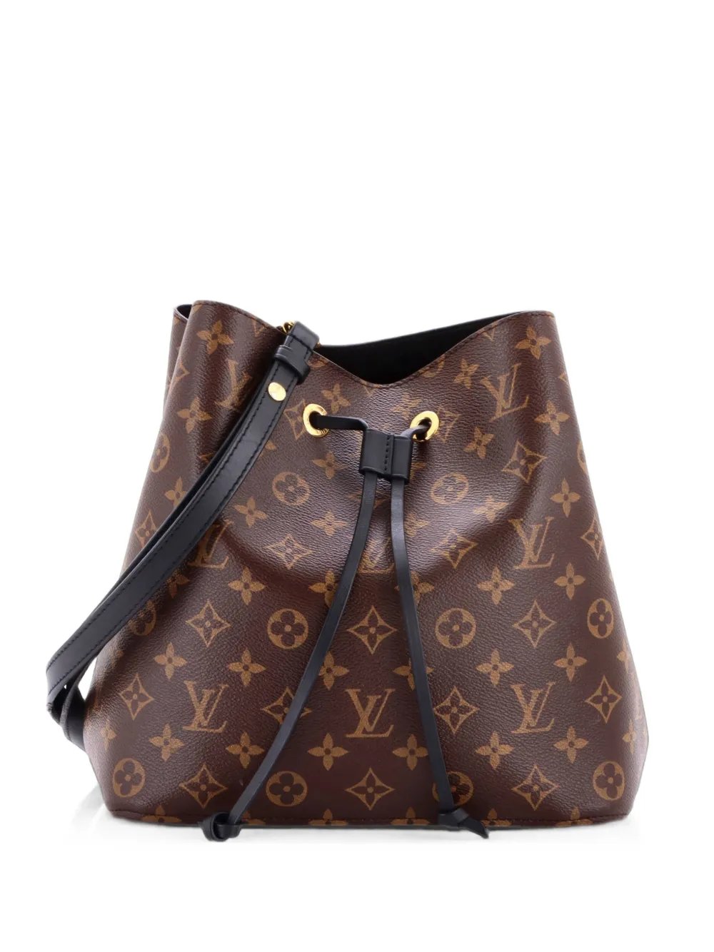 Louis Vuitton NeoNoe Handbag Monogram Canvas with Leather MM bucket bag