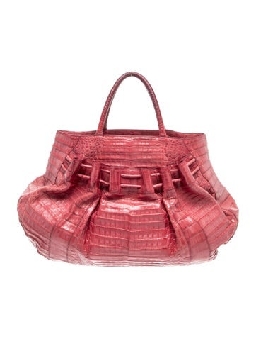 Crocodile Top Handle Bag