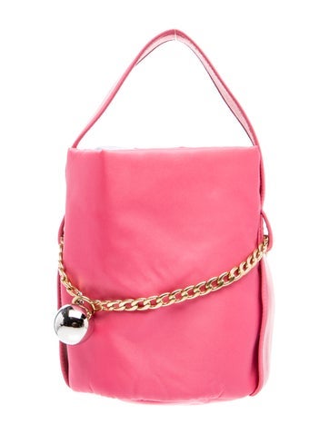Enameled Metal Triangle Petit Sac Noir