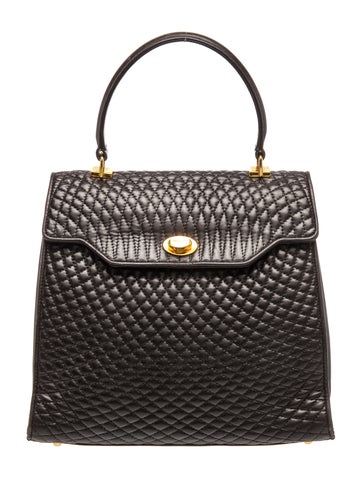 Leather Top Handle Bag