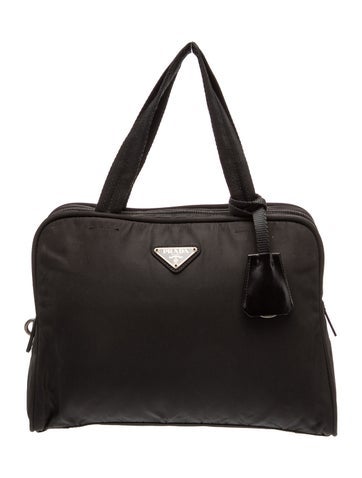 Tessuto Nylon Top Handle Bag
