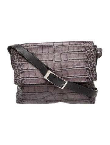 Embossed Leather Shoulder Bag
