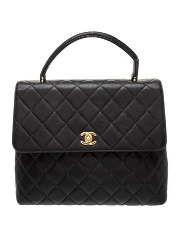 Caviar Kelly Handle Bag