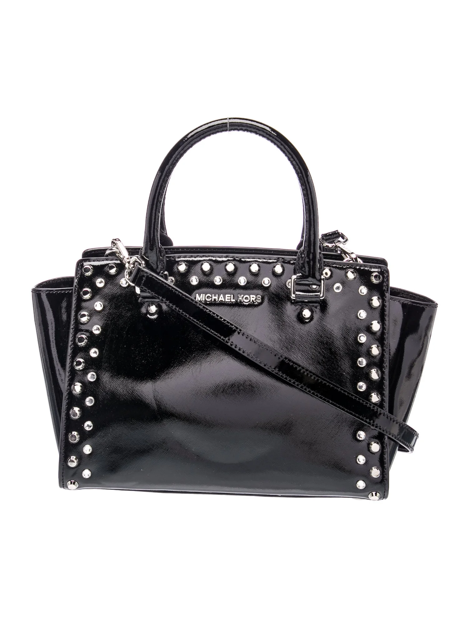 Michael Kors Patent Leather Top Handle Bag