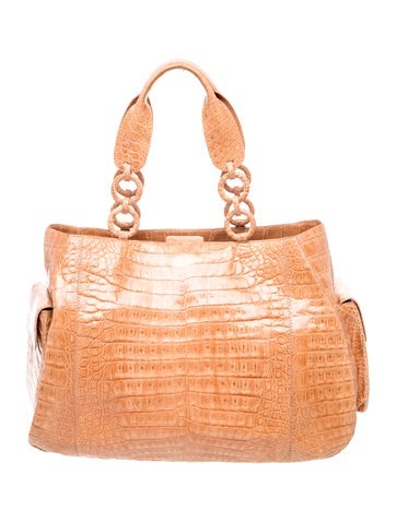 Crocodile Top Handle Bag