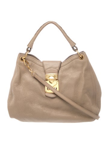 Leather Top Handle Bag