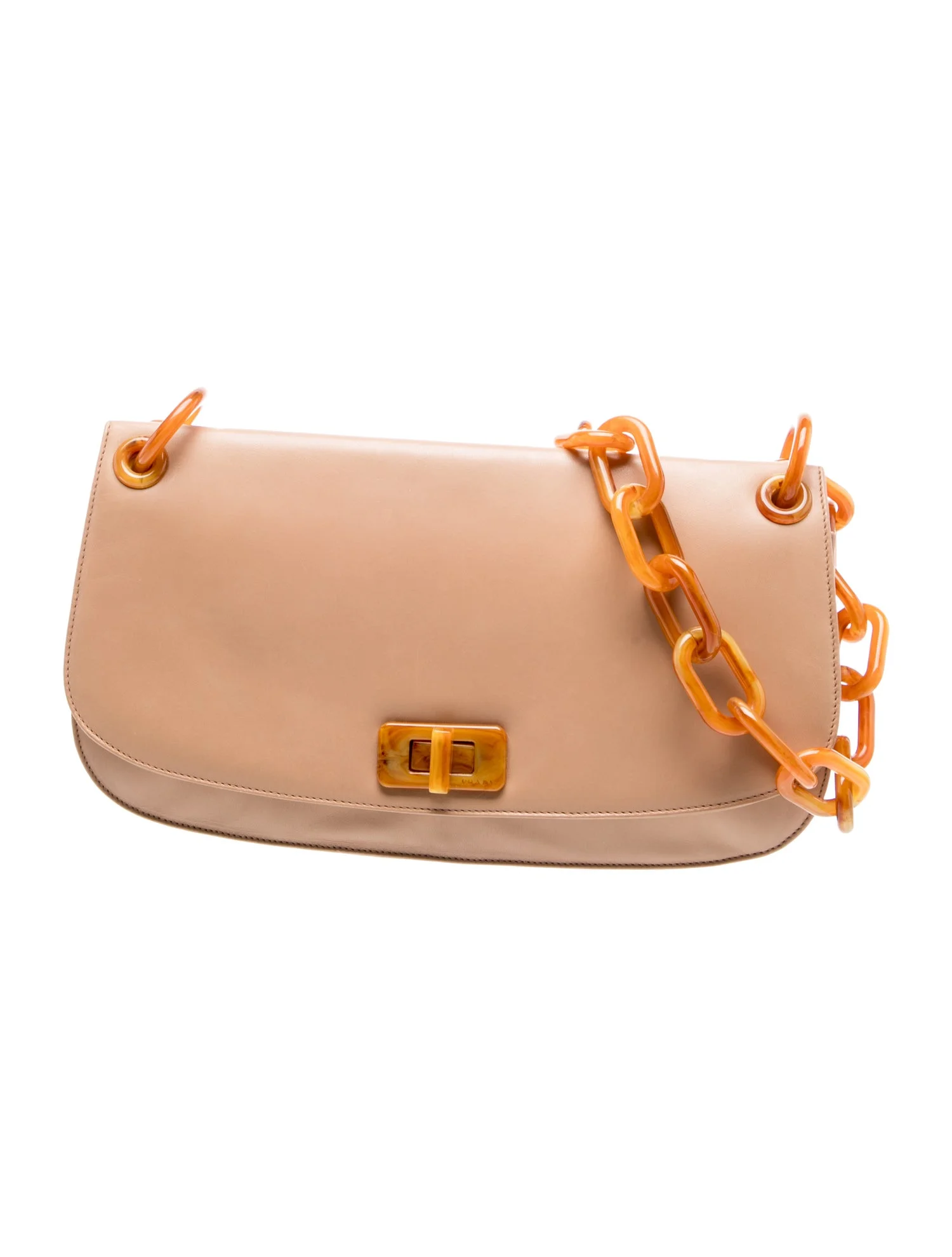 Enameled Metal Triangle Shoulder Bag