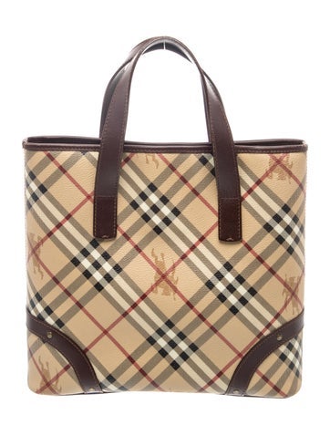 Haymarket Check Top Handle Bag Medium