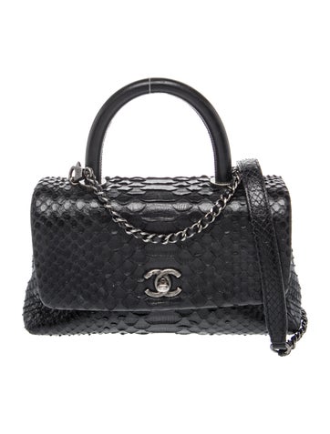 Mini Python Coco Handle Bag