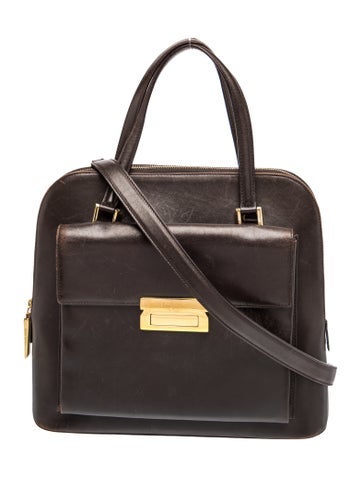 Leather Top Handle Bag